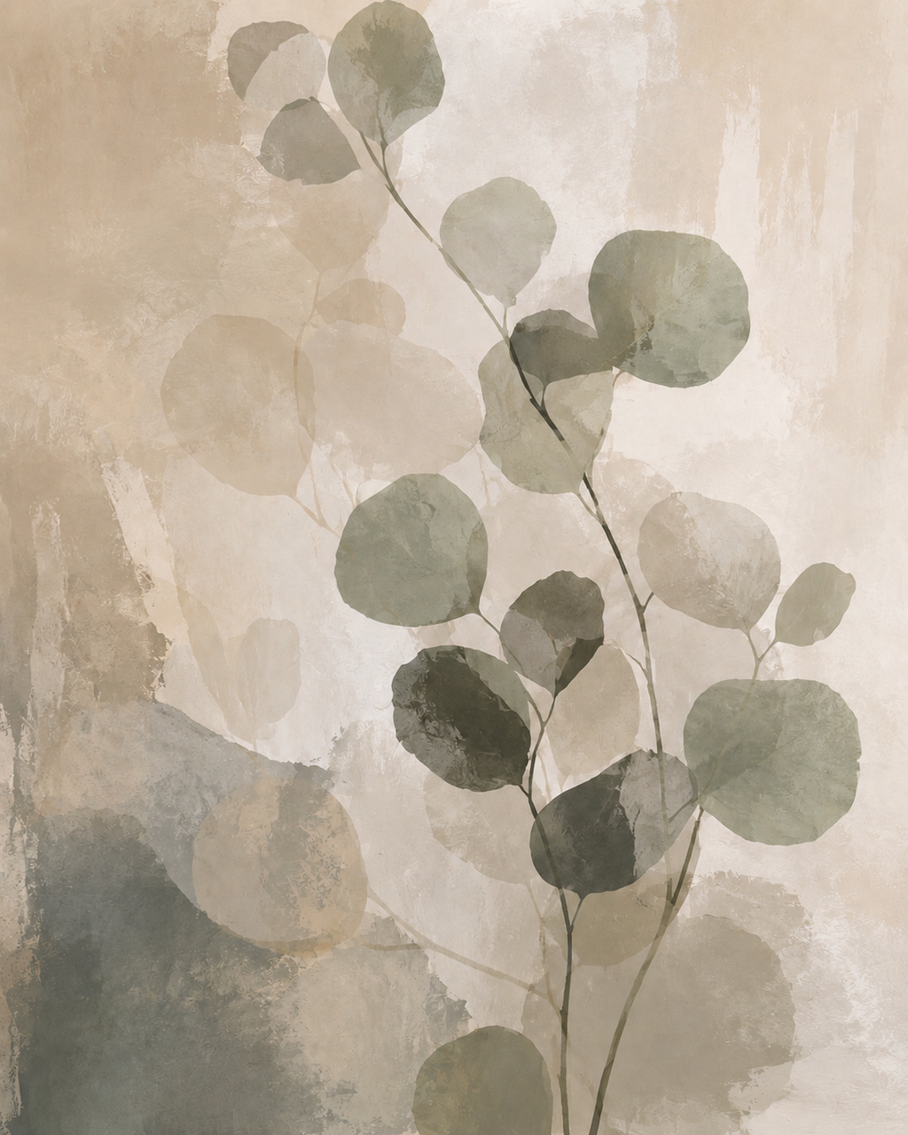 Eucalyptus Shadow abstract artwork