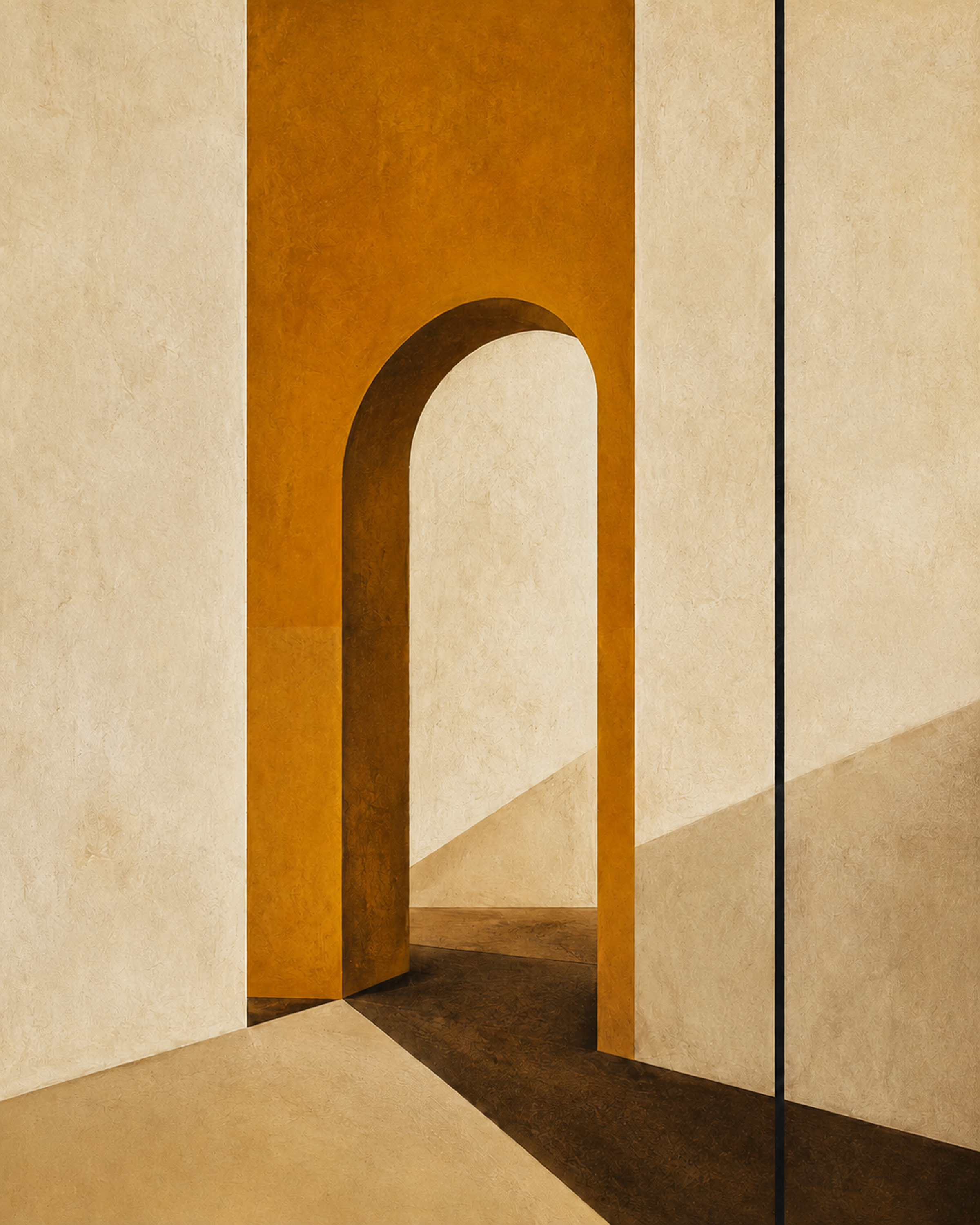 Ochre Passage abstract artwork